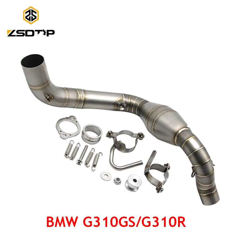 

ZSDTRP For BMW G310GS G310R Motorcycle Exhaust System Modified Front Middle Link Pipe Slip-On For 51MM