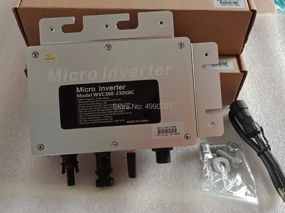 WVC 300 Вт wifi версия MPPT Микро солнечный инвертор DC 22-50 в к AC 110/230 В Чистая синусоида с беспроводной связью