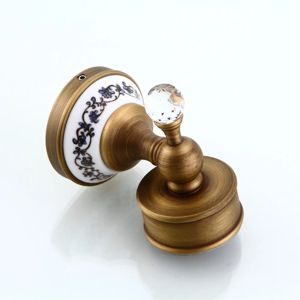 Бесплатная доставка стакан с кристаллами античный латунный держатель для зубной