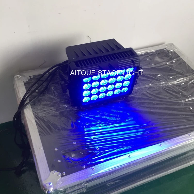 Уличное оборудование 4 шт. светодиодный настенный светильник dmx 24x18 Вт rgbwa uv 6 в 1
