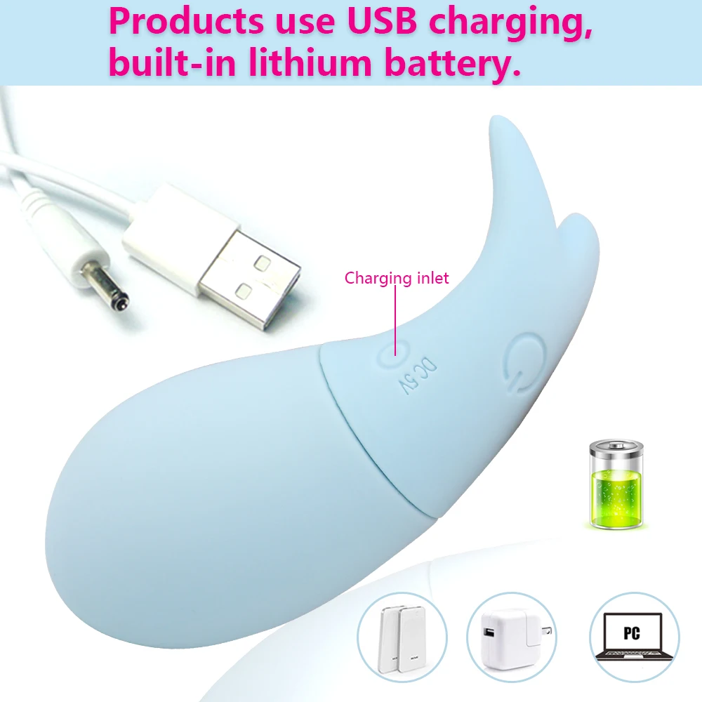 Яйцо вибрационное портативное 8 режимов USB|Вагинальные шарики и тренажёры| |