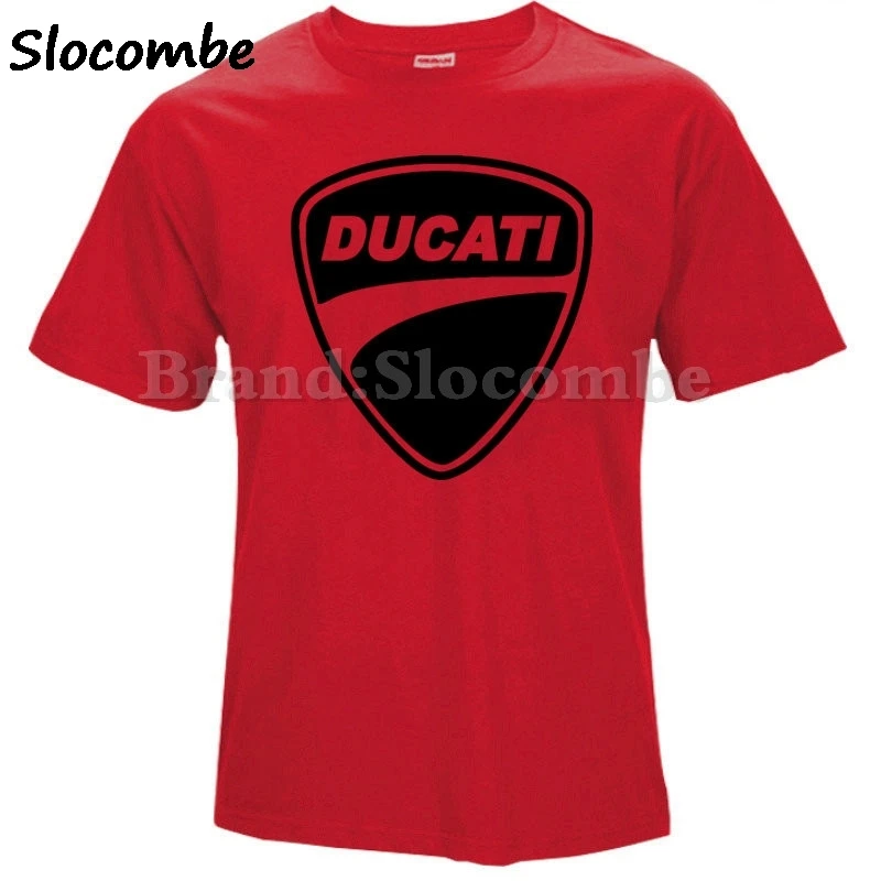 Летние Для мужчин футболки с короткими рукавами продажи DUCATI Логотип Печатается