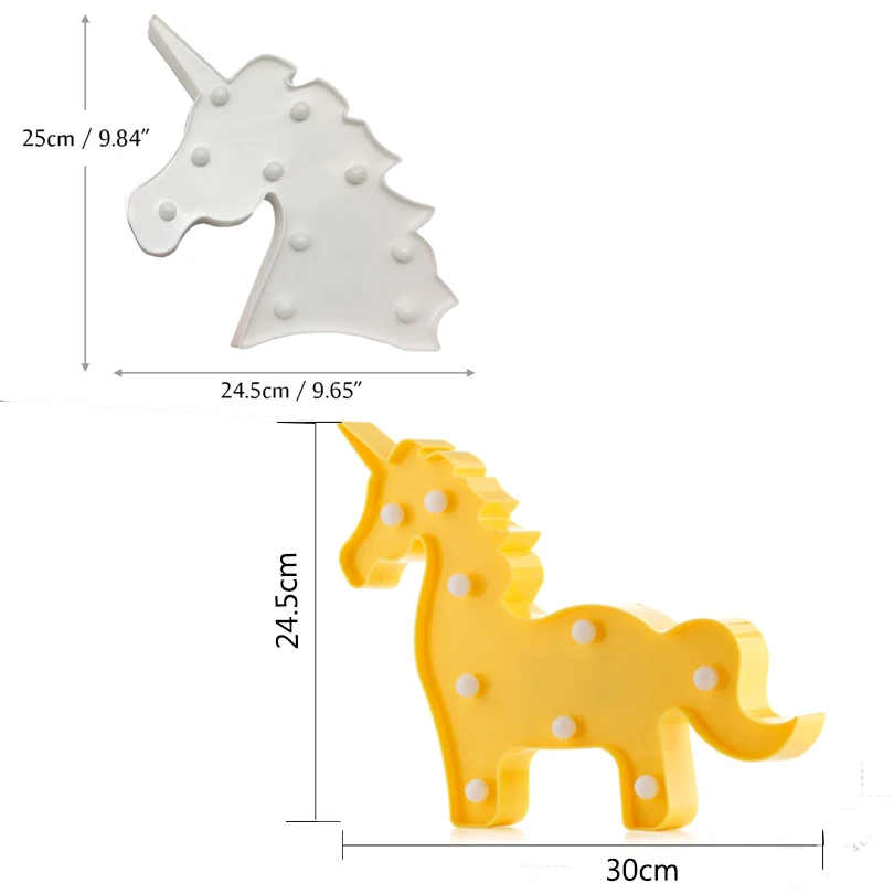 Unicornio светодиодный ночник Единорог вечерние 3D светодиодный Настольный светильник Новинка животное знак шатра письмо лампа Luminaria детские игрушки подарок