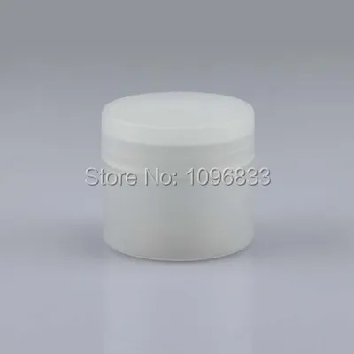 Пустая пластиковая баночка для крема 50 г полупрозрачная цветная бутылка