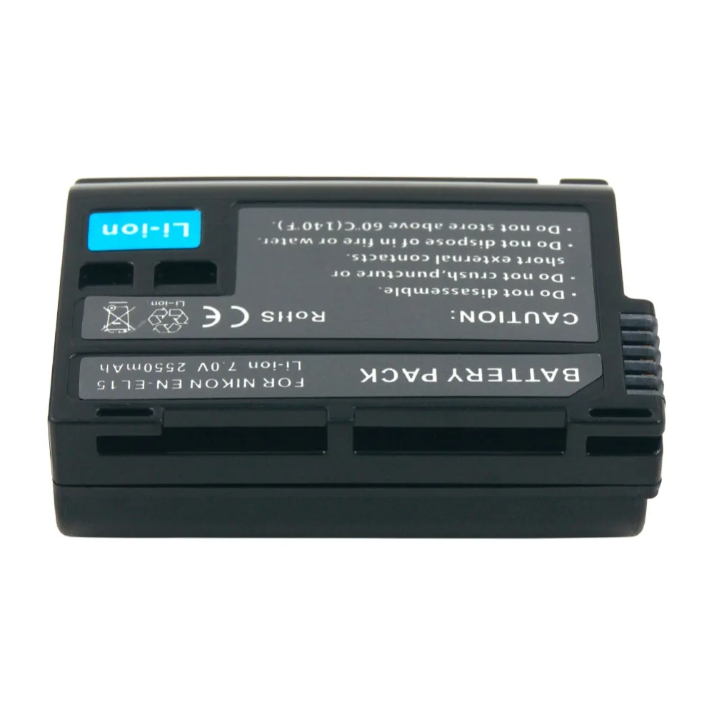 EN-EL15 2550 мА/ч, ENEL15 RU EL15 Перезаряжаемые Камера Батарея для Nikon V1 D500 D600 D600E D610 D750 D7100 D7000 D800 D810 D810E