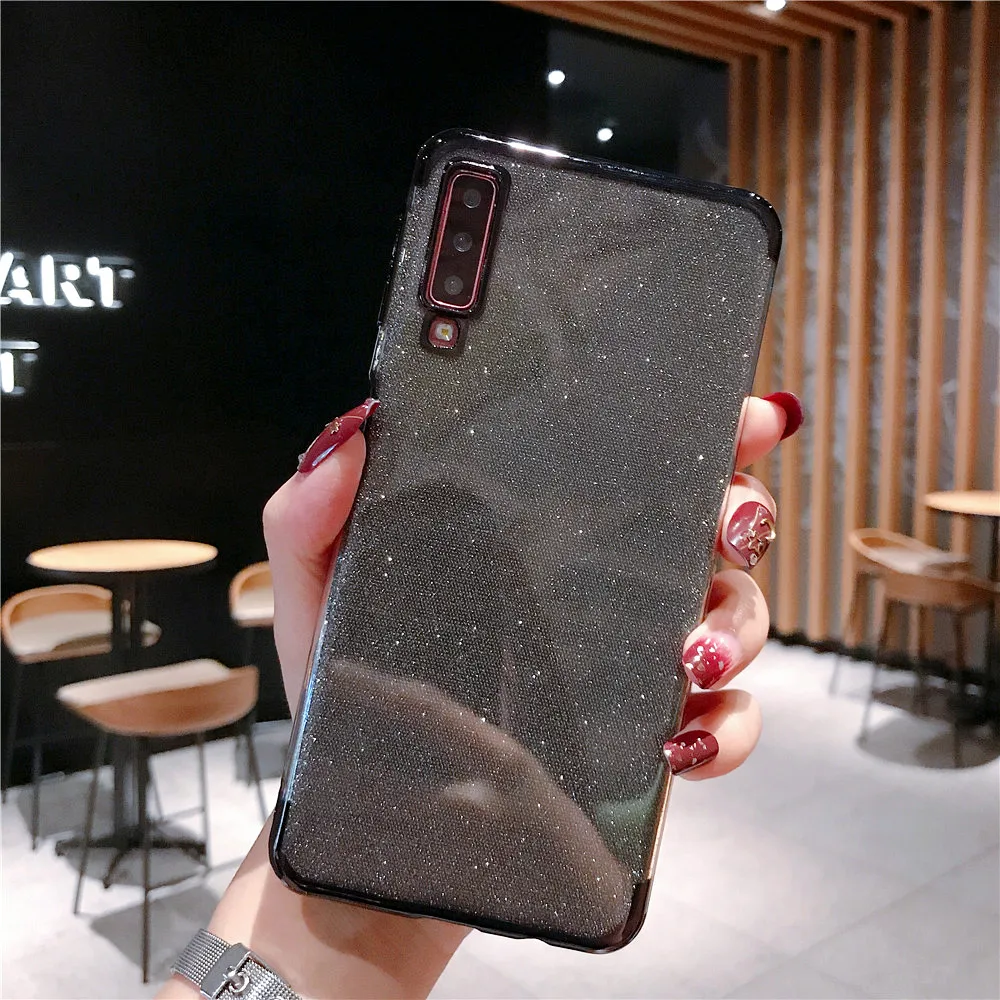 С сияющими Блестками Блестящие чехол для Samsung Галактики M30 A40S A10 A20 A70 A50 A60 A20E A40 Note 8 9 S8 S9 S10 плюс S7 силиконовый чехол