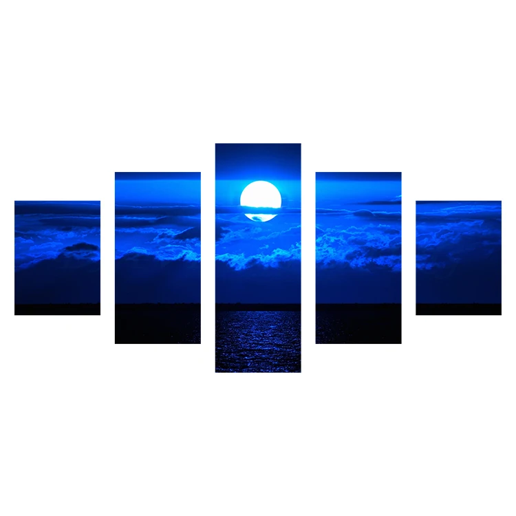 2016 Топ Мода Горячие Продажа Маслом Настенные Панно Для Гостиной картины 5 Шт.