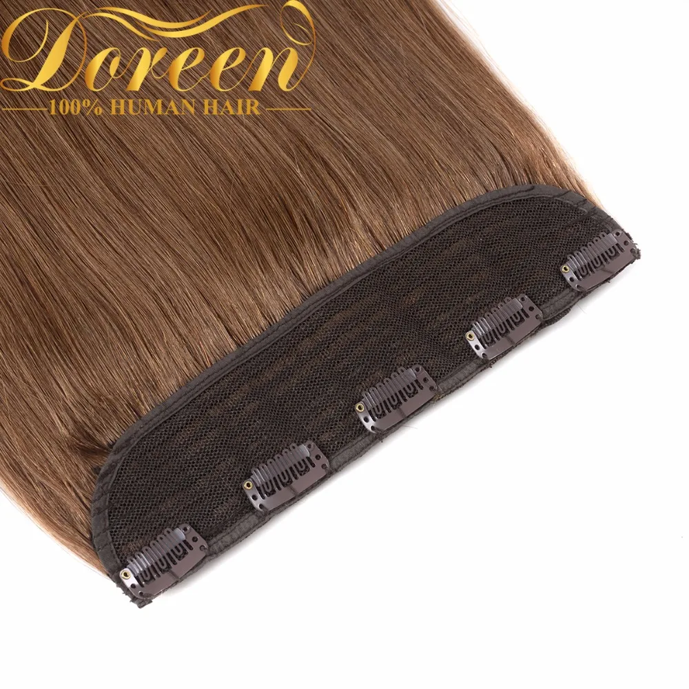 Doreen #2 #4 #8 коричневый цвет 100 г 1 шт./компл. набор клип в один кусок волос 100%