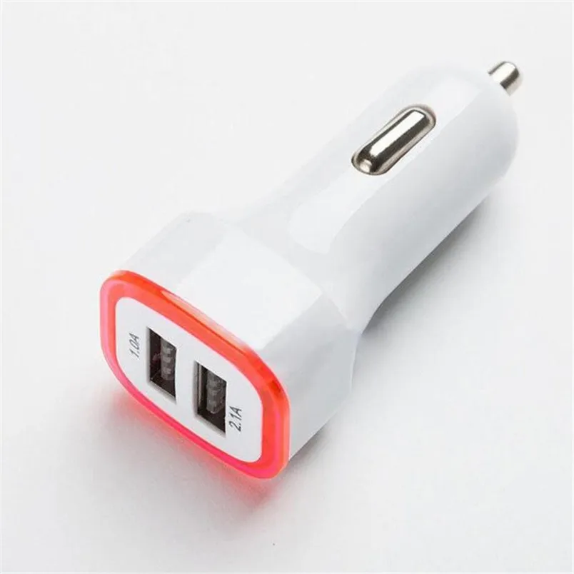 2.1A светодиодный USB Dual 2 Порты и разъёмы адаптер штыревой частью соединения