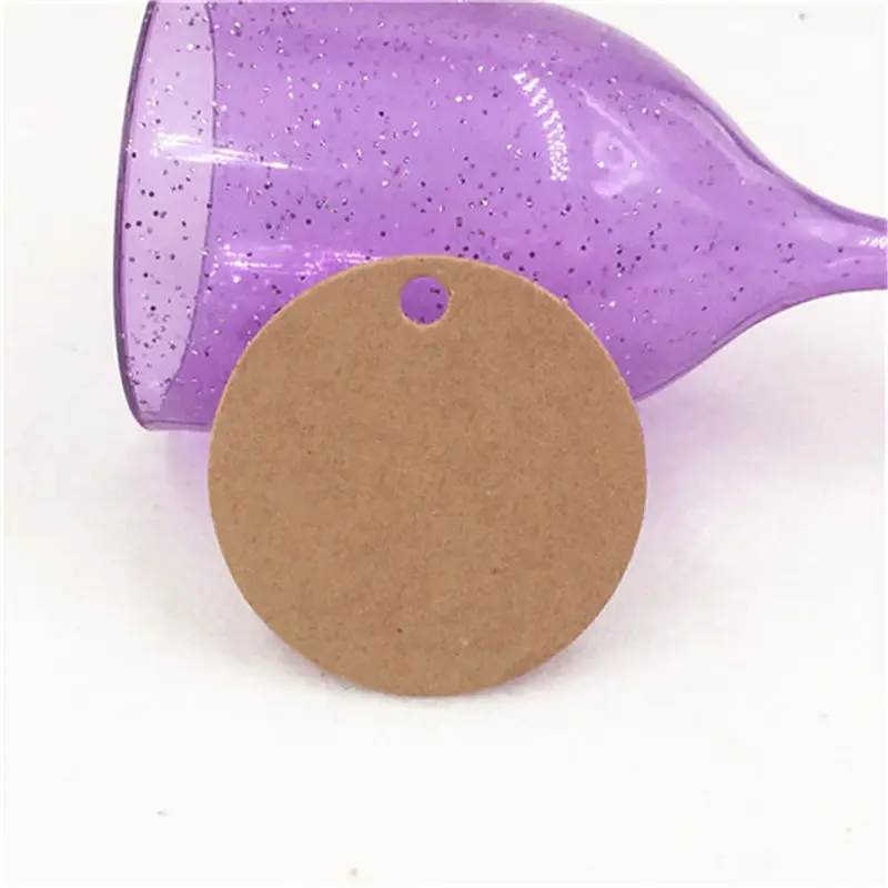 600 шт./лот круглые бумажные подвесные бирки для сушеных цветов в подарочной