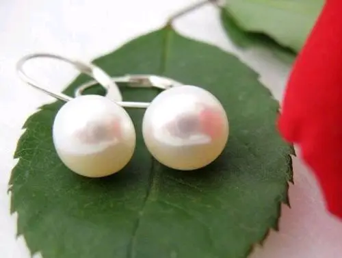 Hot sell Noble- hot new - Natural 9-10MM/10-11MM AAAA pearl 925s earrings(4color can choose)jewelry | Украшения и аксессуары