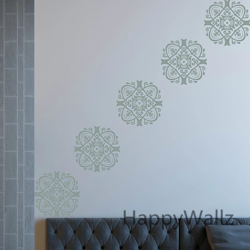 Наклейки на стену Damask декоративные наклейки с Дамасскими цветами съемное