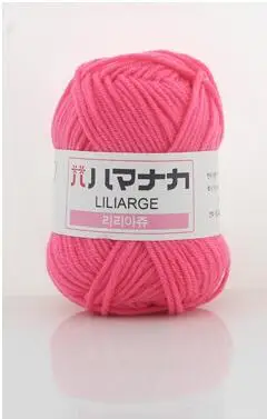 7 rose pink Молочная Хлопковая Пряжа Удобная шерстяная смешанная пряжа швейная Пряжа Ручной Вязки Шарф шапка Пряжа пряжа для вязания крючком - Цвет: 7 rose pink