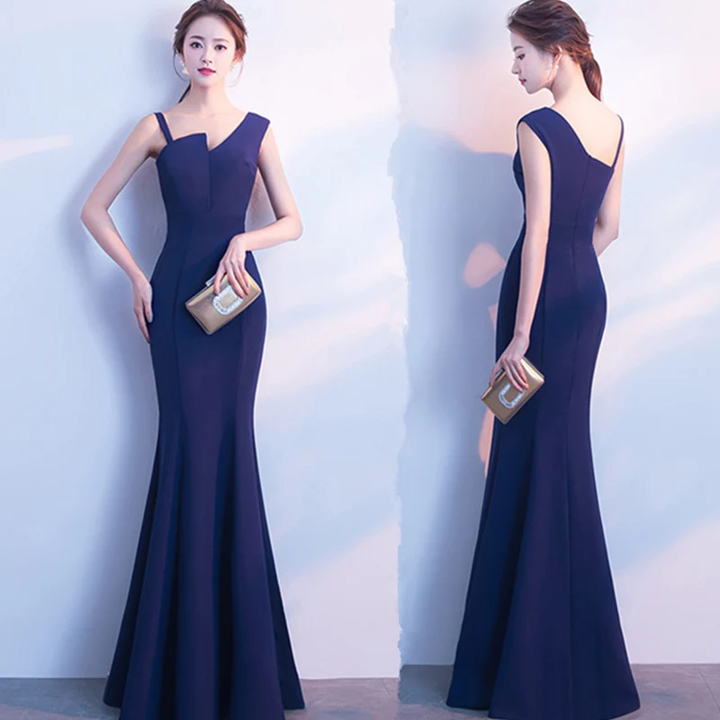 

Летнее женское платье ремешок-ремешок на шею, через плечо с открытой спиной Тонкий обтягивающая одежда рыбий хвост длинное хост вечерние мо...