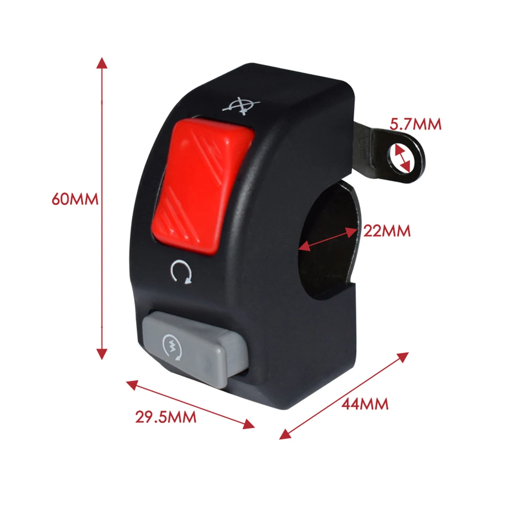 Переключатели для мотоциклов 12 В 7/8 дюйма 22 мм|start switch|motorcycle start switchmotorcycle switch |