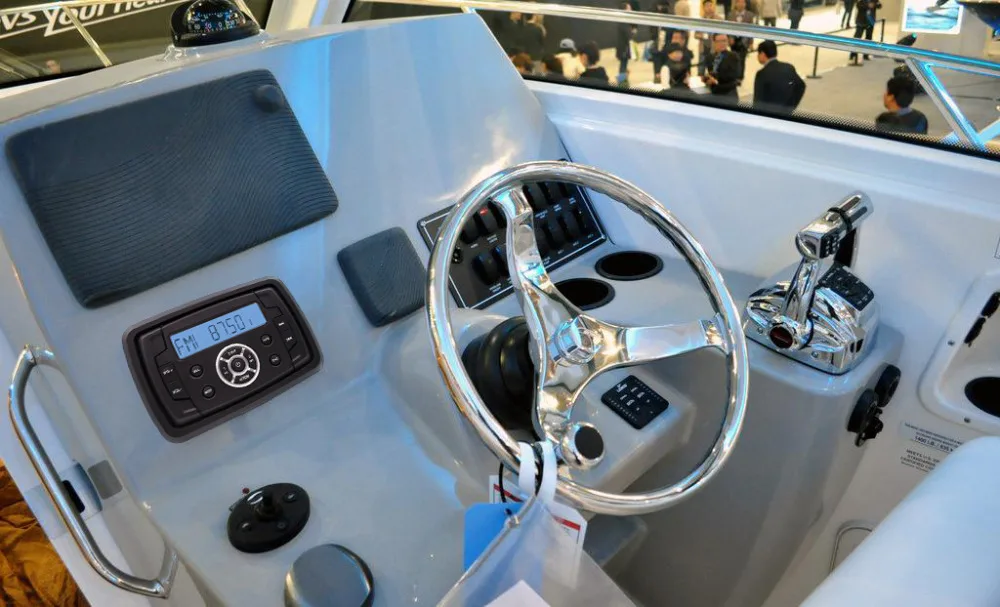 Морской Водонепроницаемый Bluetooth стерео аудио радио FM AM MP3+ морской катер 6," 4 Ом Водонепроницаемый колонки+ антенна