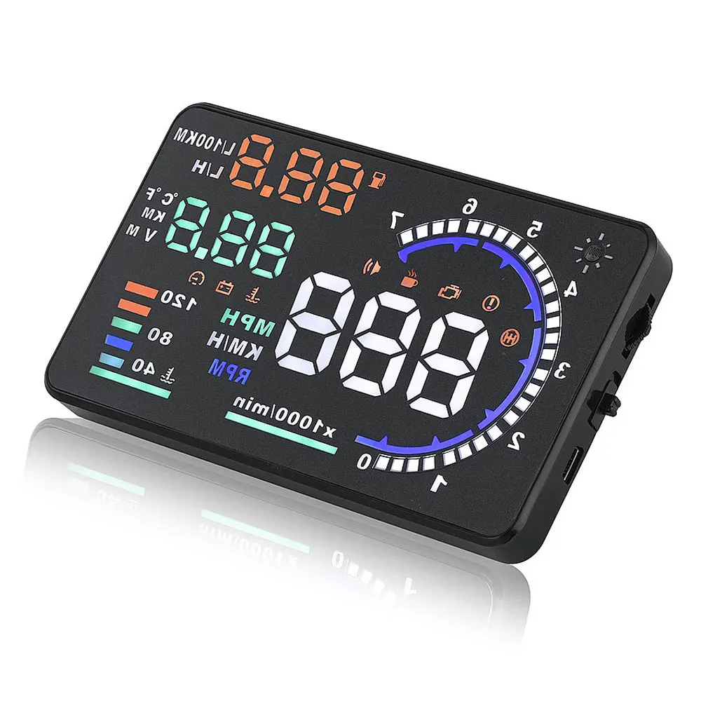 HUD Head Up дисплей скорость сигнализации OBDii Hud Coche цифровой измеритель скорости для