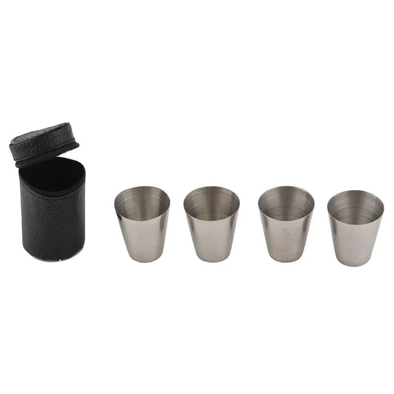Портативный стакан для вина нержавеющая сталь 4 шт./компл. бара клуба