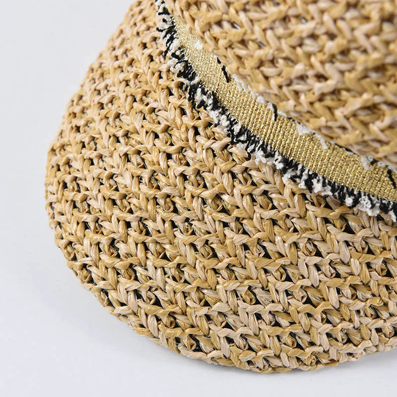 Fibonacci летние военные кепки ручная вязка женская соломенная шляпа с популярными