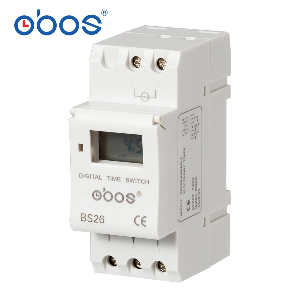 OBOS DHC15A новый источник питания памяти 220 В цифровой таймер din с 16 раз ВКЛ/ВЫКЛ в день