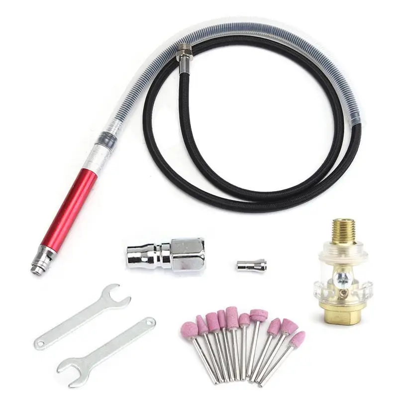 19Pcs Pneumatic Die Grinder Air Angle Pen Polishing Engraving Tool Grinding Machine 58000rpm | Инструменты