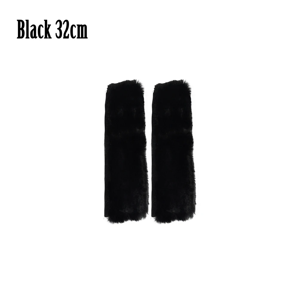 Black 32cm Новинка, Tanqu, длинный короткий мех, застежка-липучка, рукав, чехол для круглой кожаной ручки, для O, сумка для Obag, женская сумка, сумка через плечо - Цвет: Black 32cm