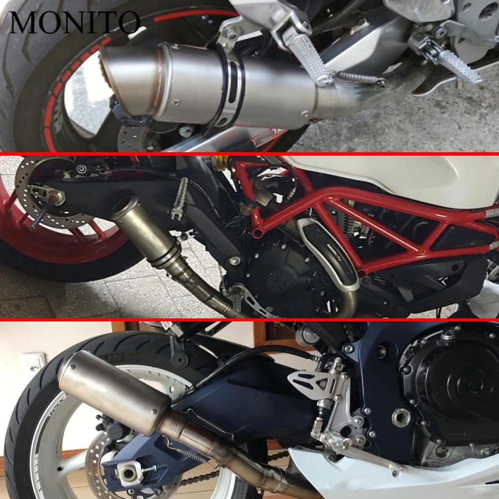 Для KTM 1050 1190 1290 Adventure 640 690 SMC/Duke/Enduro мотоцикл SC выхлопная труба скутер Escape GP глушитель Универсальный