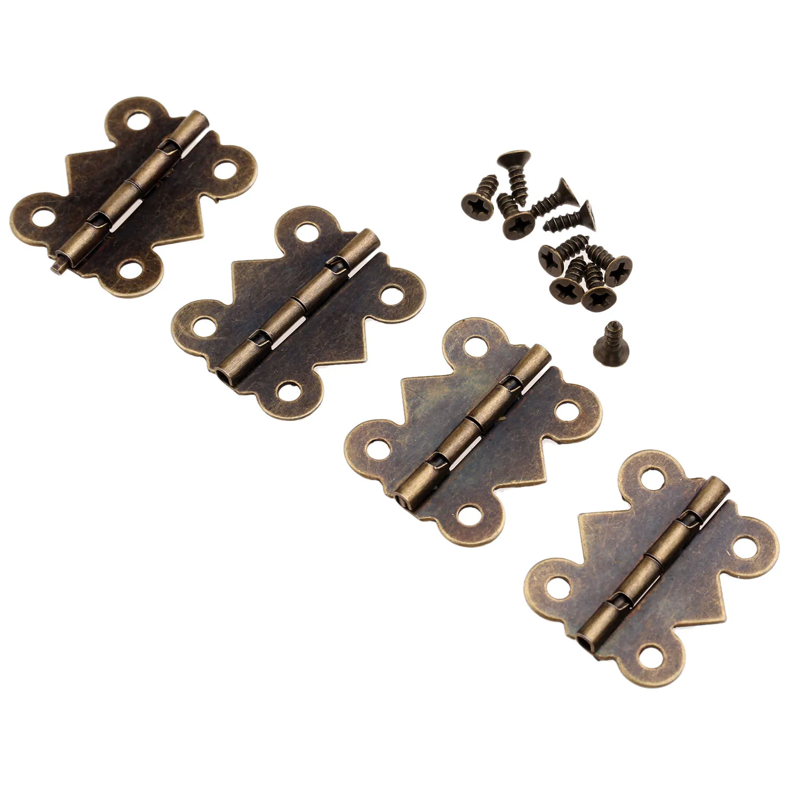 40/20/12/4Pcs Mini Butterfly Door Hinge Furniture Fittings Antique Bronze Cabinet Drawer Kitchen Jewellery Box Decorate | Обустройство