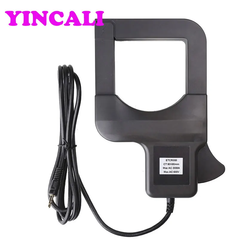 

Быстрая доставка ETCR080 Большой Калибр Зажим Датчик тока утечки переменного тока Ток утечки, ток, измерение гармонического тока