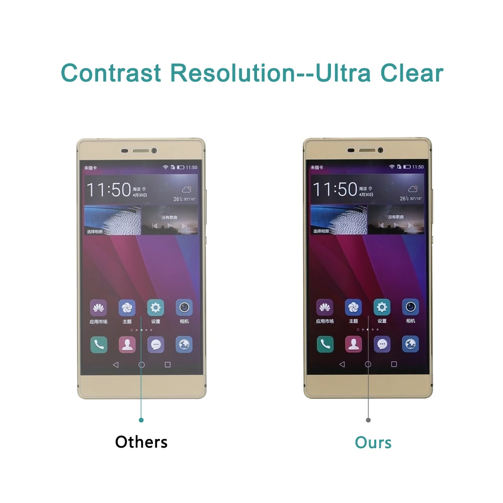 Закаленное стекло для Huawei P8 защитная пленка защита от царапин Ультра прозрачная |