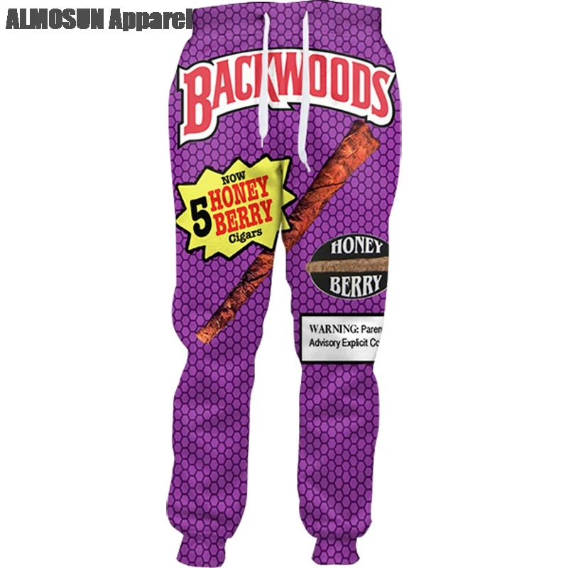 ALMOSUN Backwoods Мёд Berry притупляет 3D сплошным принтом Спортивные костюмы свитшоты Hipster