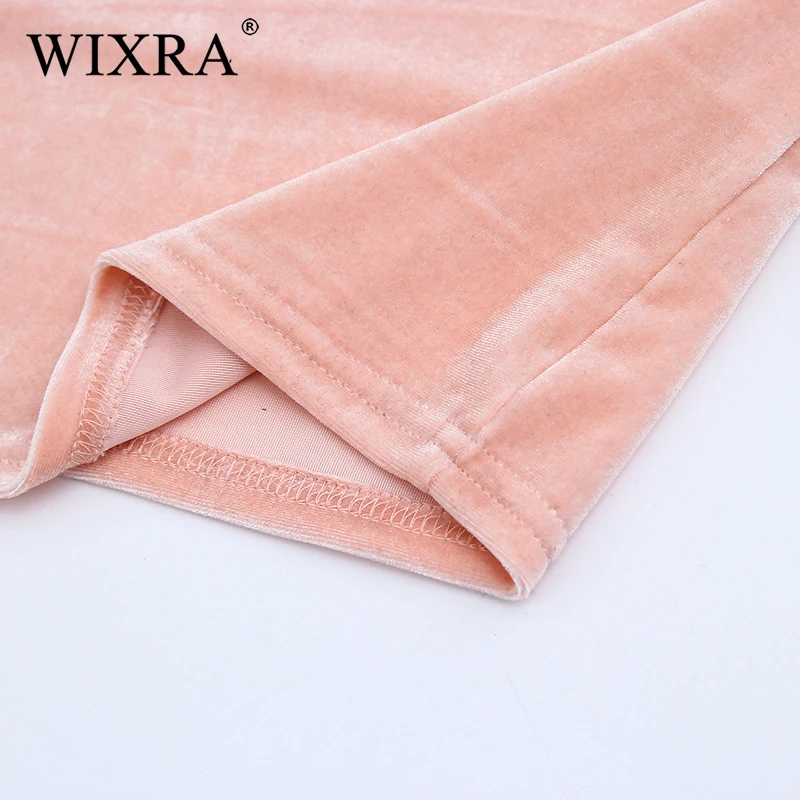 Женская облегающая блузка Wixra велюровая на бретельках однотонная|Топы| |