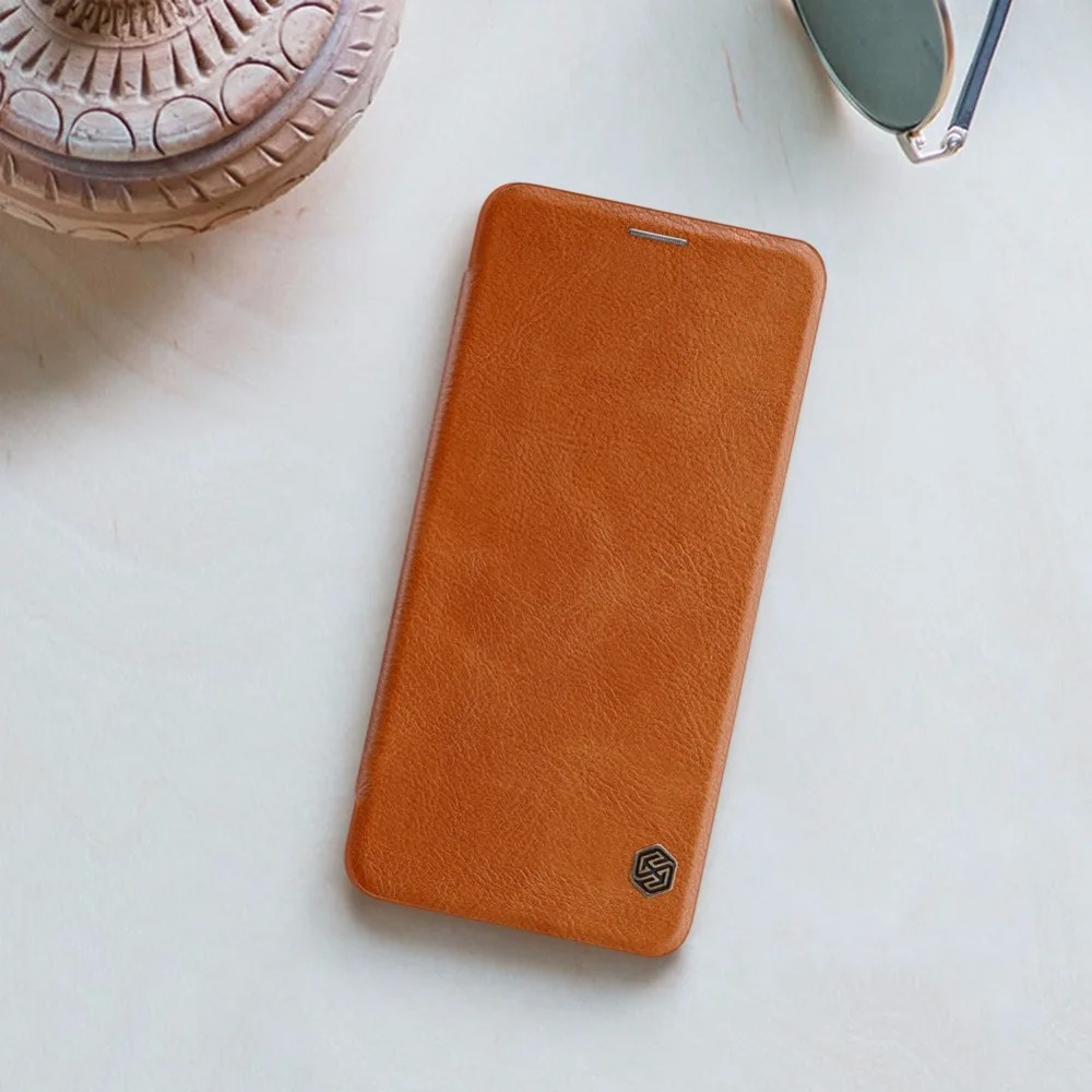 Чехол книжка NILLKIN QIN Series для Samsung Galaxy A9 2018 кожаный чехол с отделением карт