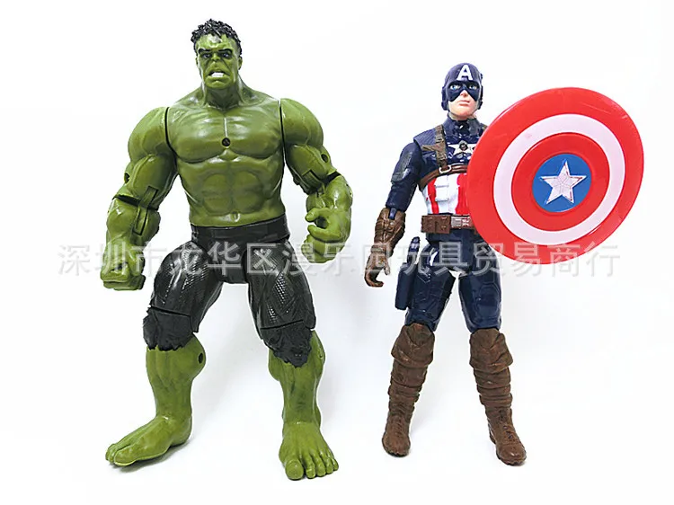 Avengers 3 Infinity War Thanos Iron Spider Figure Spiderman Hulk Black Panther Iron Man Action Figure Toys For Children 16-18CM