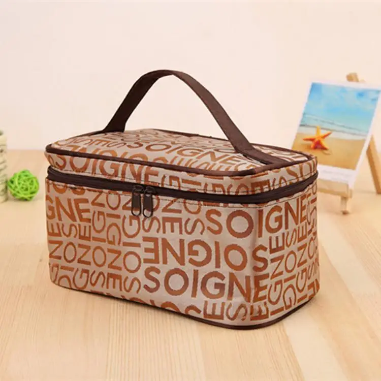 Косметички первой необходимости Para Viagens Make Up Bag Pochette Oiletry Мода квартет путешествия руки получить туалетные сумки - Цвет: Coffee