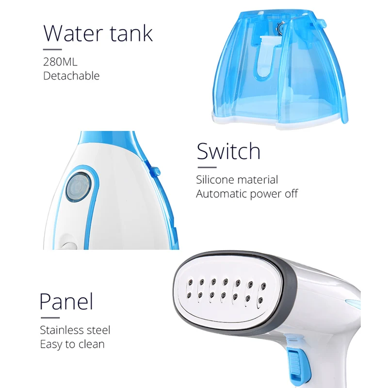

Multifunctional Handheld Steam Iron 280ml Water Tank Anti Leakage Wrinkle Remover Garment Steamer for Clothes HY99 JY31