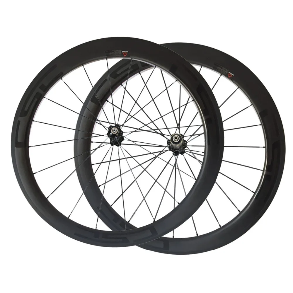 Комплект углеродных колес для велосипеда SCC 50 мм x 23 трубчатые UD 3K отделка обода