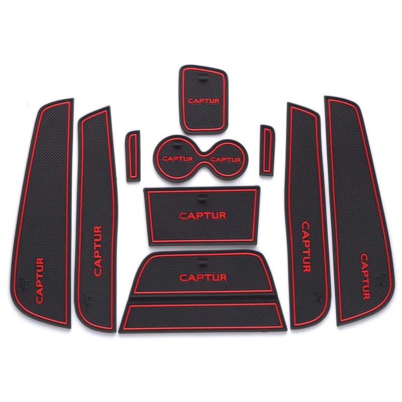 10X автомобильные аксессуары внутренний слот для ворот Нескользящие Коврики