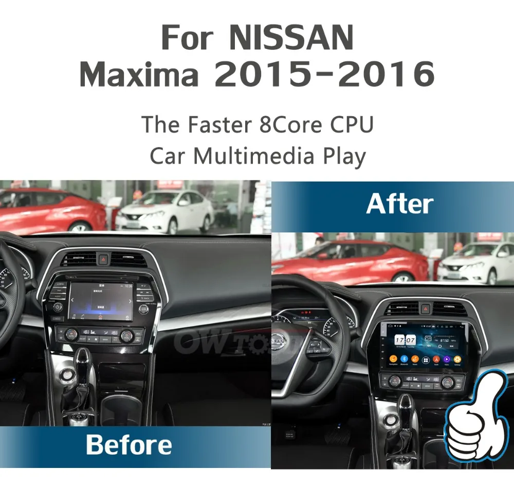 10," ips Android 9,0 8 ядерный 4G+ 64G Автомобильный мультимедийный плеер для Nissan Maxima gps Радио Стерео Parrot BT