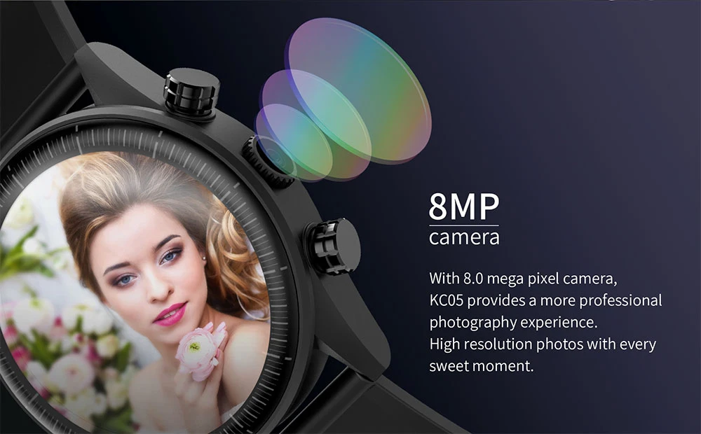 KingWear KC05 Pro 4G Smartwatch телефон Android 7,1 OS MTK6739 четырехъядерный процессор 1,25 ГГц 1 Гб ОЗУ 16 Гб gps камера спортивные Смарт часы