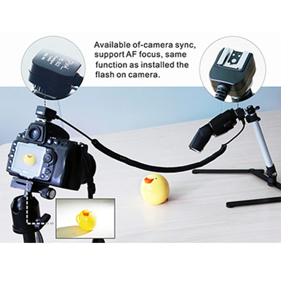 Pixel FC-312 TTL Выкл-камера Удаленная Вспышка Speedlite Синхронизация Расширение Горячий