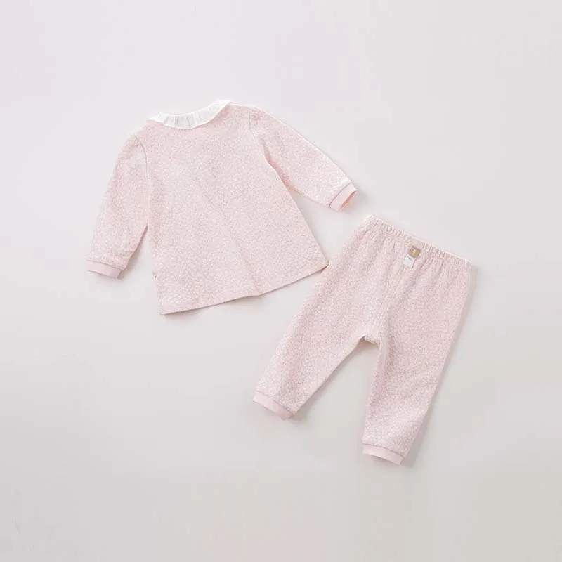 DB9641 dave bella/Детская Пижама комплекты одежды с длинными рукавами для девочек