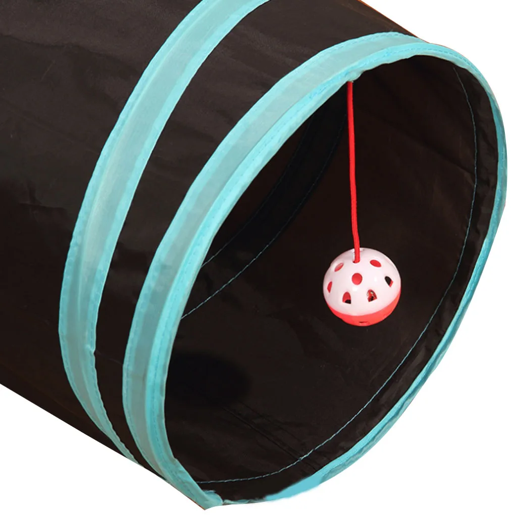 Игровой тоннель для животных складная игрушка с 5 отверстиями тренировки кошек и