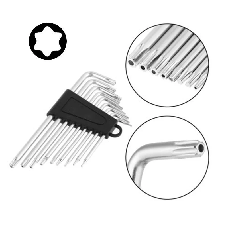 New 9Pc Set Mini Micro Hexagon Hex Key Wrench Screwdriver Tool Kit L-Shape ❉ | Инструменты