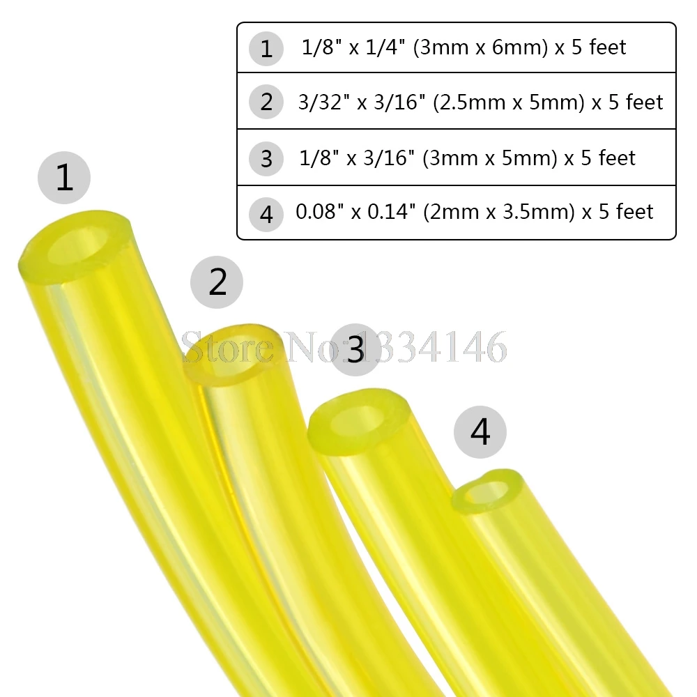 4 шт. шланг для мотоцикла бензина газа масла топлива трубка KTM Yamaha Suzuki Honda Kawasaki BMW 2*3