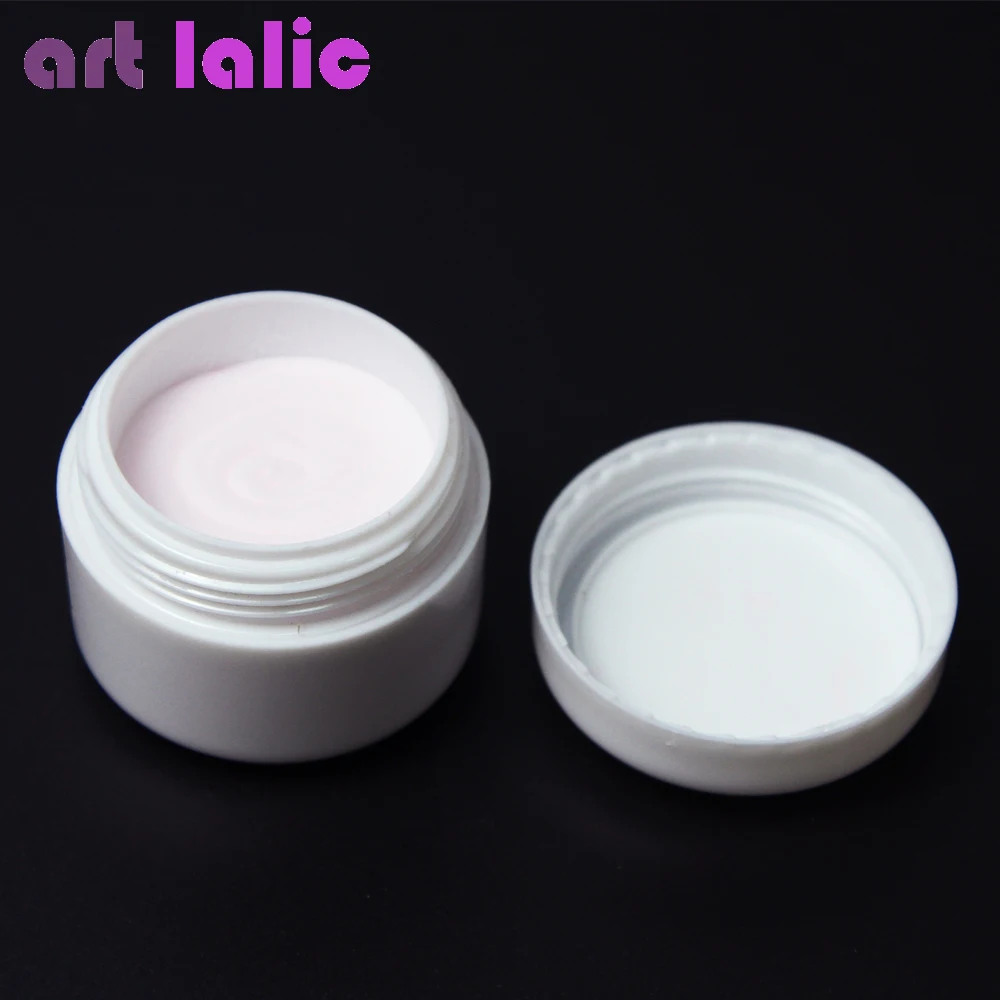 Crystal Clear Nail Art Tips Builder Pink White Color Liquid