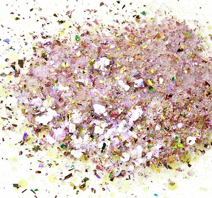 color 8 50 грамм-1 сумка(микс) голографический Единорог Dandruff зеркало хлопья гвоздь Искусство блеск ногтей Блеск переливающийся блеск/блестки/ - Цвет: color 8