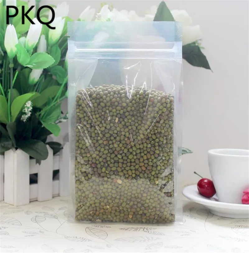 10 шт. 20*30*8 см большой пластиковый прозрачный пакет для хранения на молнии мешки