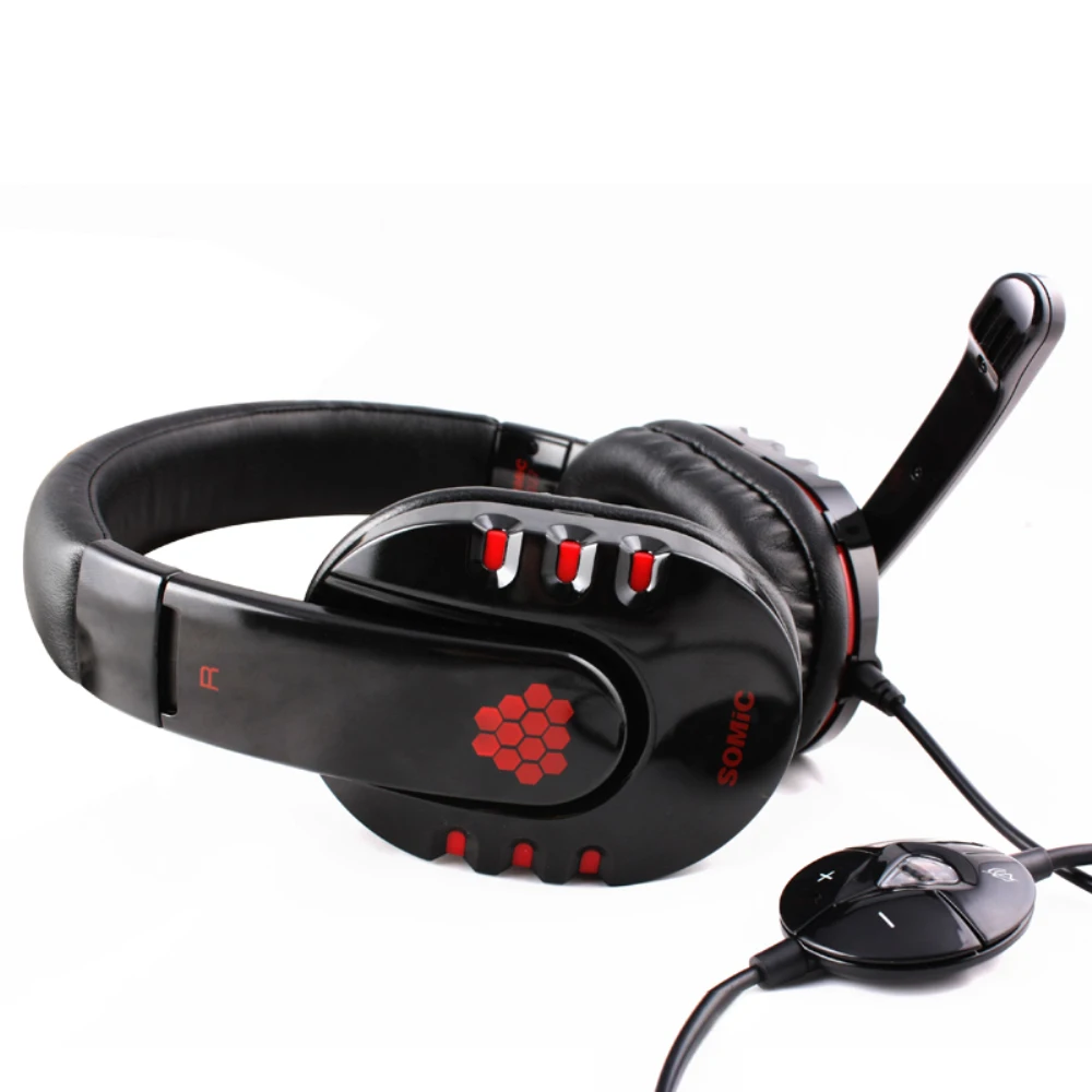 Somic G927 USB проводные наушники игровая гарнитура с микрофоном Virtual 7,1 объемный звук бас наушники для компьютера
