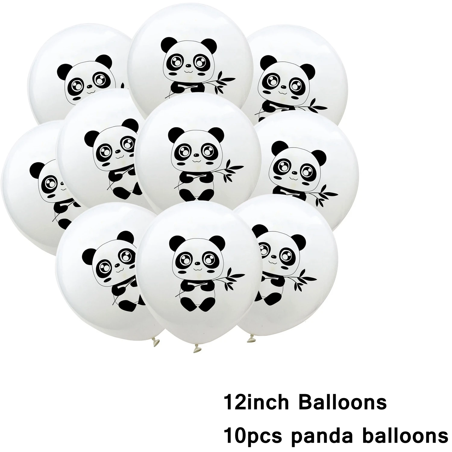 10pcs panda 2 1 компл. Прекрасный панда баннер с надписью гирлянда животные мультфильм шары для душа ребенка сувениры День рождения украшения Дети DIY подарок - Цвет: 10pcs panda 2